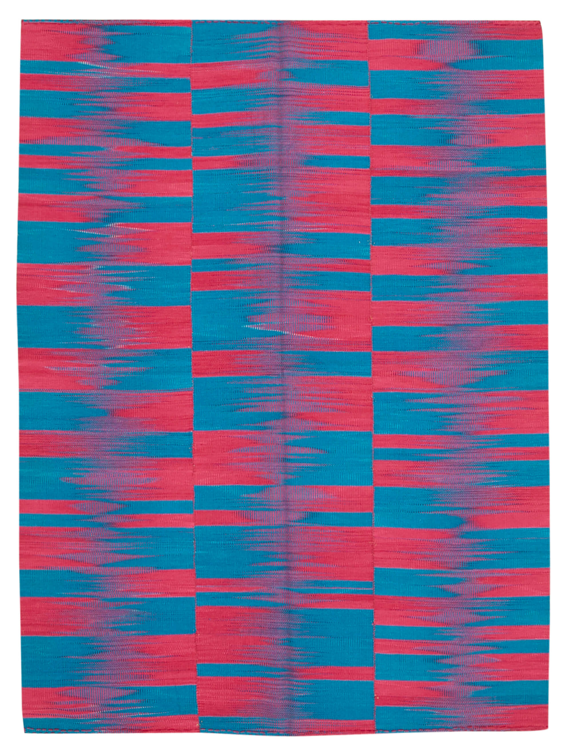 7x9 Multicolor Contemporary Kilim Rug - 21951