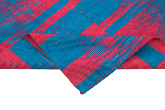 7x9 Multicolor Contemporary Kilim Rug - 21951