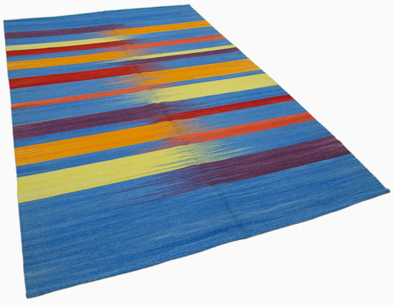 6x9 Multicolor Contemporary Kilim Rug - 21958