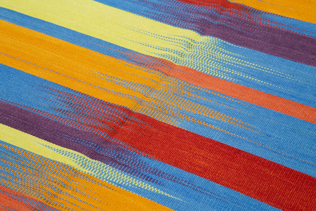 6x9 Multicolor Contemporary Kilim Rug - 21958