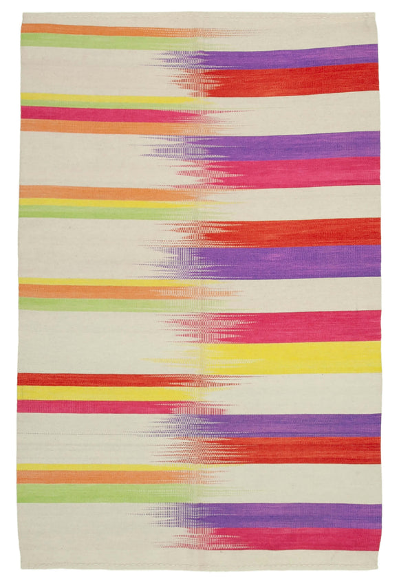 6x9 Multicolor Contemporary Kilim Rug - 21959