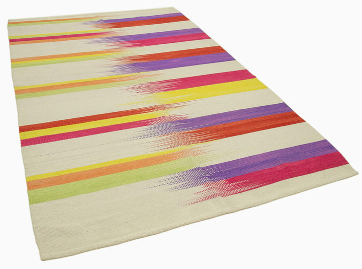 6x9 Multicolor Contemporary Kilim Rug - 21959
