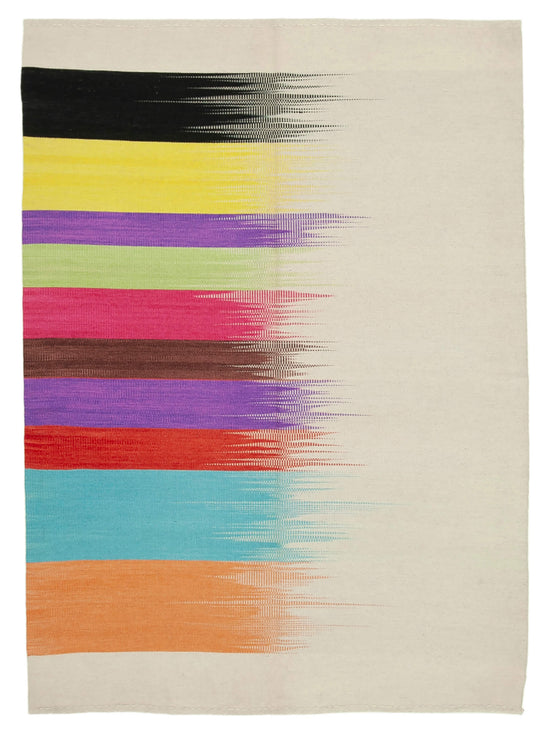 6x9 Multicolor Contemporary Kilim Rug - 21961