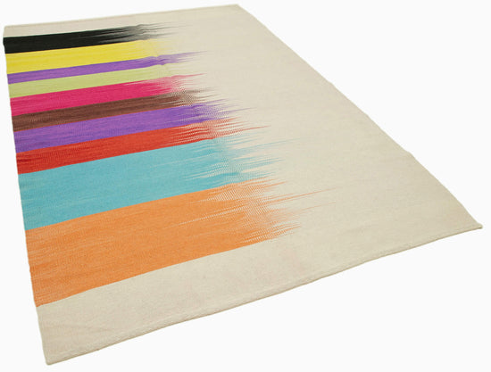 6x9 Multicolor Contemporary Kilim Rug - 21961
