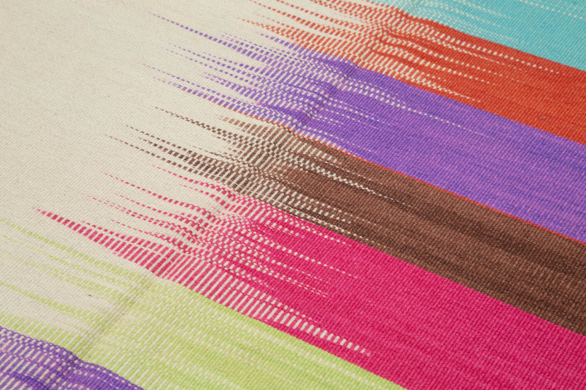 6x9 Multicolor Contemporary Kilim Rug - 21961