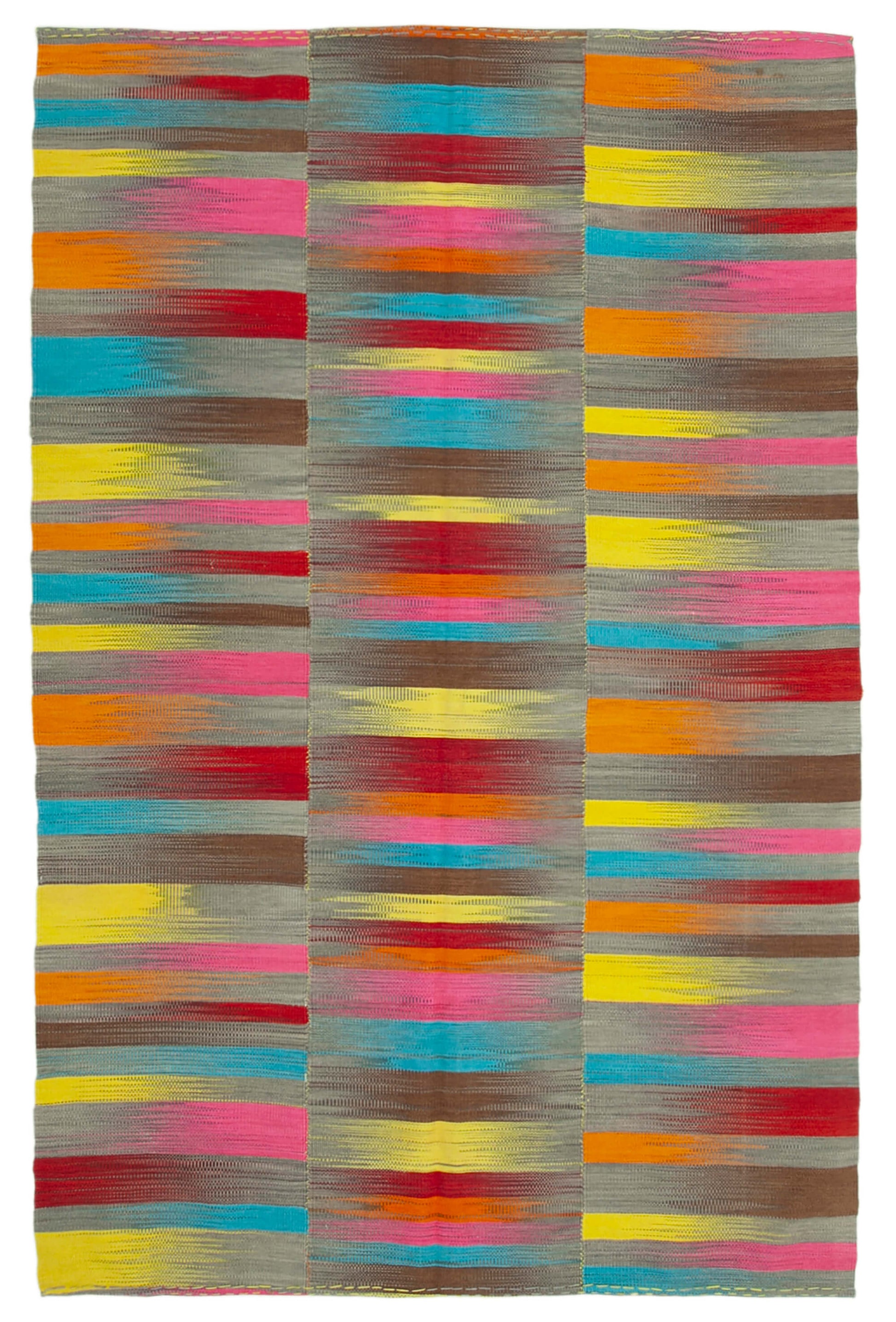 6x10 Multicolor Contemporary Kilim Rug - 21962