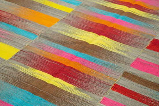 6x10 Multicolor Contemporary Kilim Rug - 21962