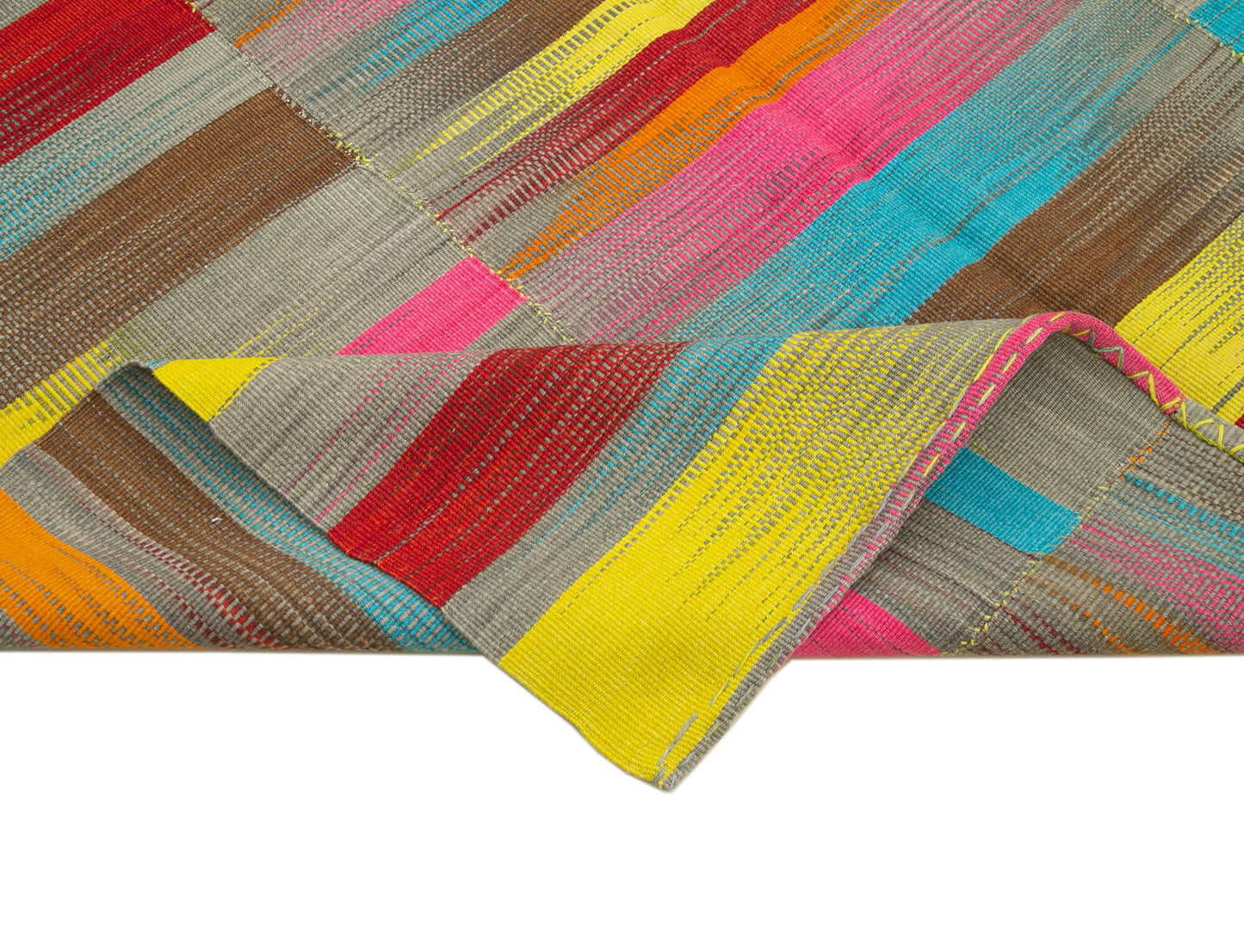 6x10 Multicolor Contemporary Kilim Rug - 21962