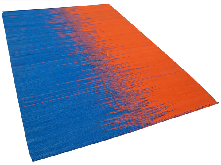 6x9 Blue Contemporary Kilim Rug - 21964