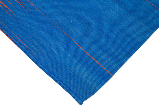 6x9 Blue Contemporary Kilim Rug - 21964