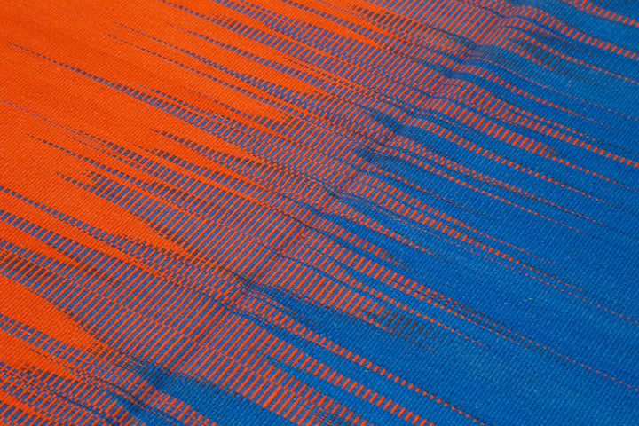 6x9 Blue Contemporary Kilim Rug - 21964