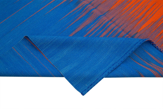 6x9 Blue Contemporary Kilim Rug - 21964