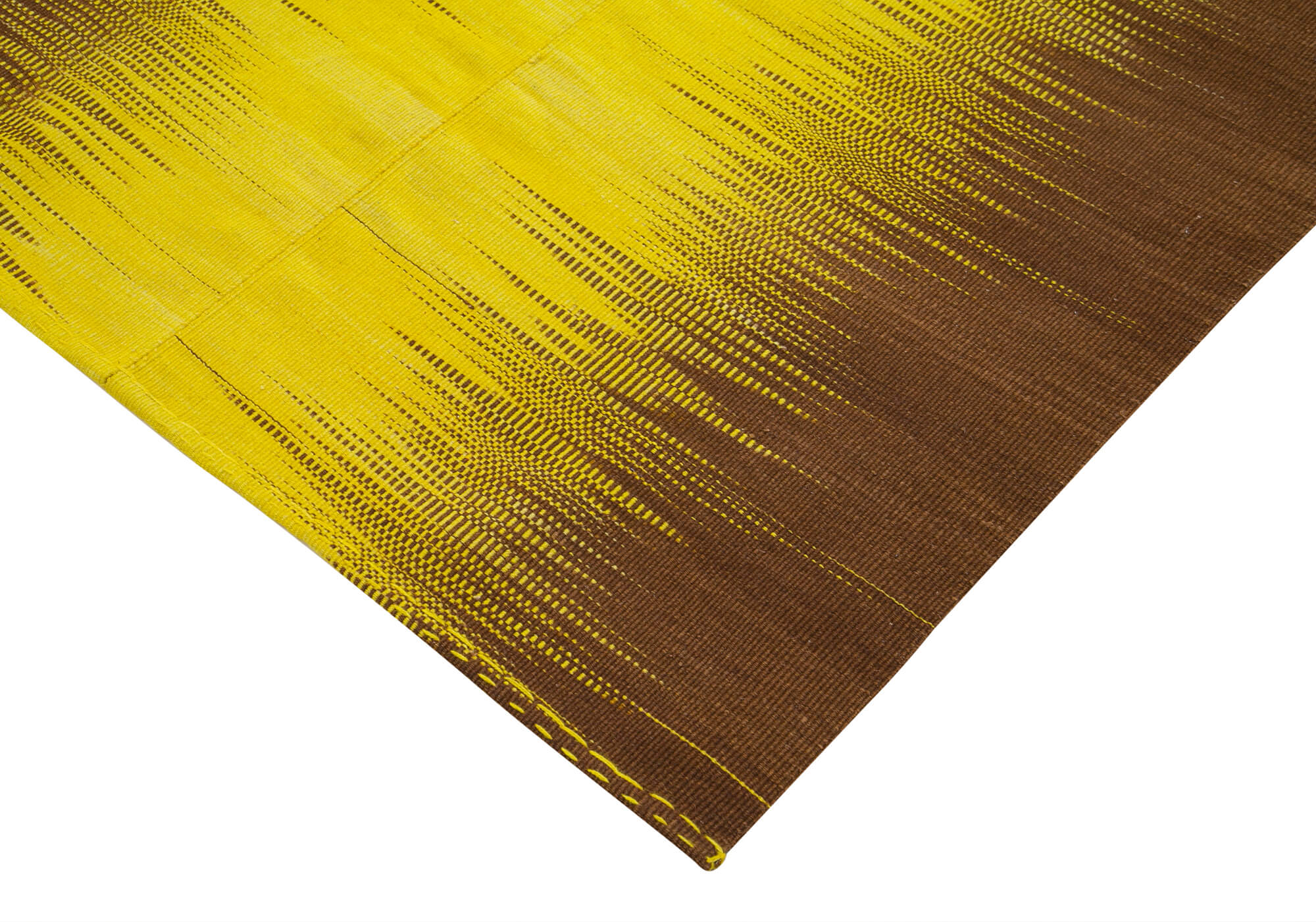 7x10 Yellow Contemporary Kilim Rug - 21968