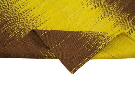 7x10 Yellow Contemporary Kilim Rug - 21968