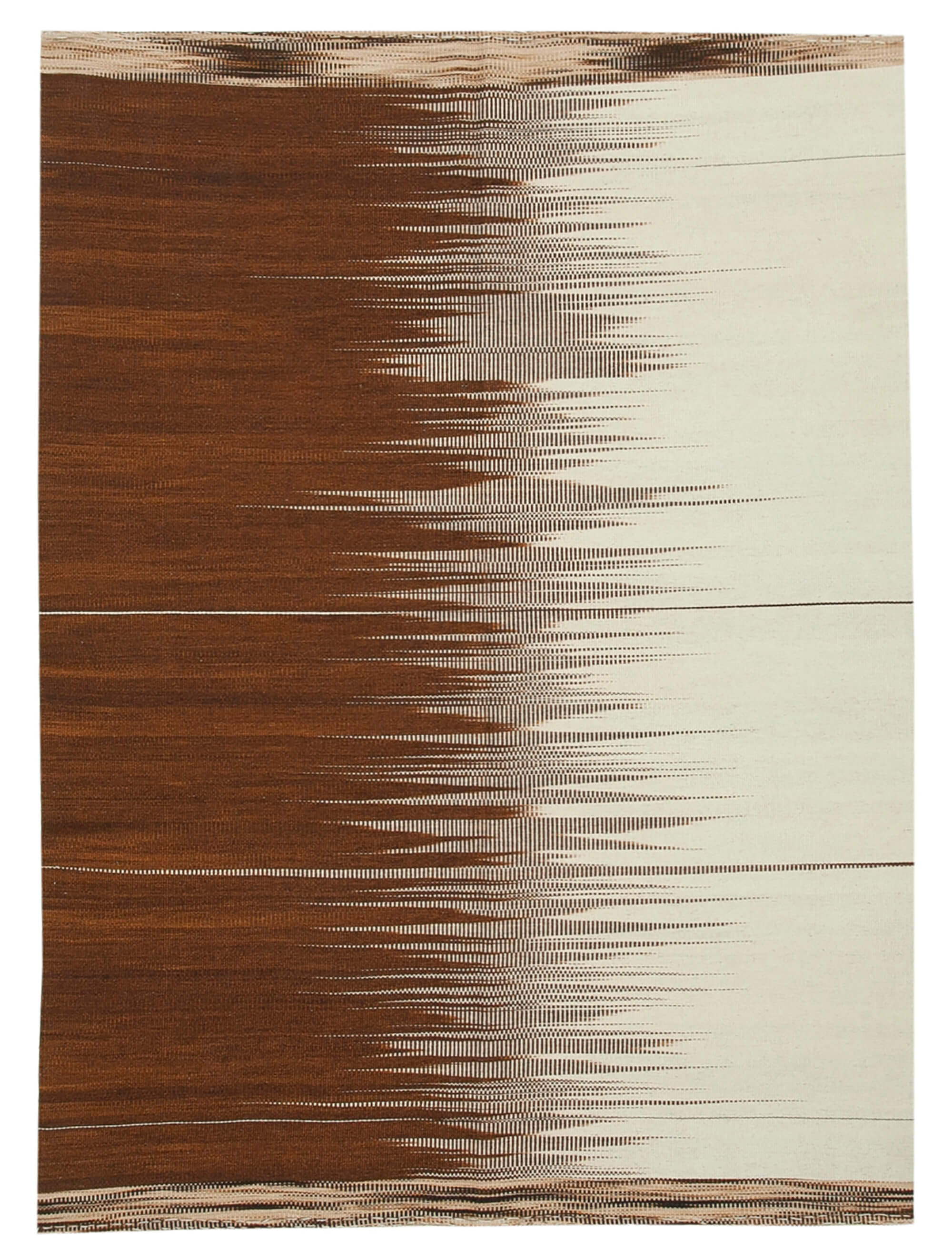 6x8 Brown Contemporary Kilim Rug - 21972