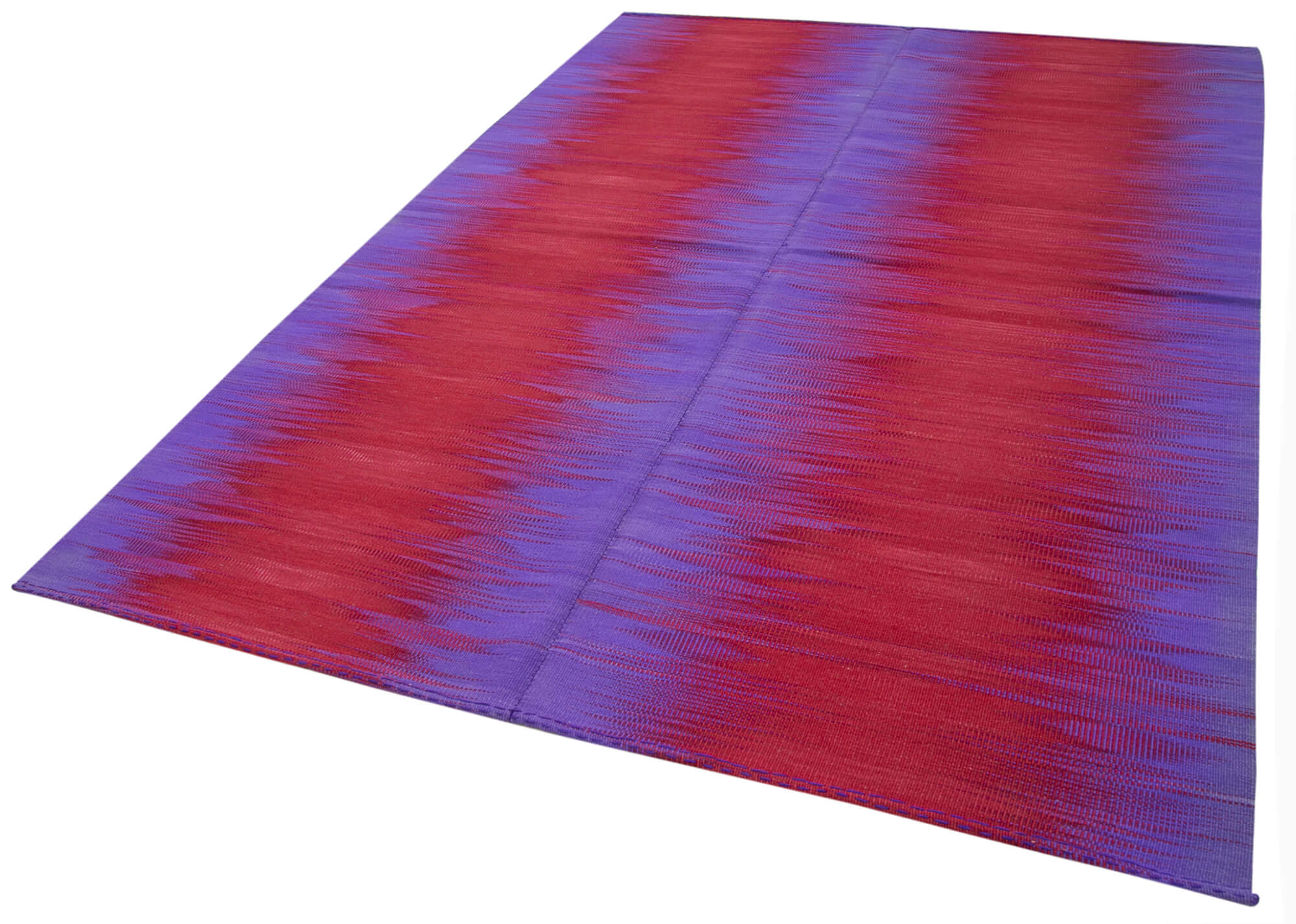 7x9 Purple Contemporary Kilim Rug - 21973