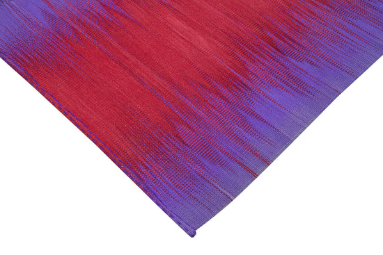 7x9 Purple Contemporary Kilim Rug - 21973