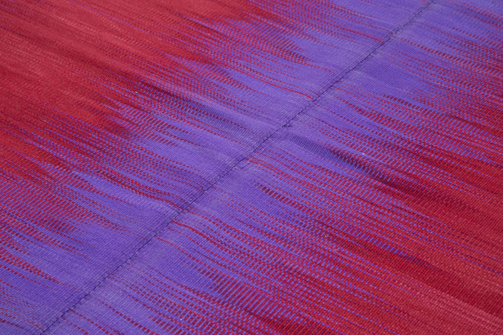 7x9 Purple Contemporary Kilim Rug - 21973