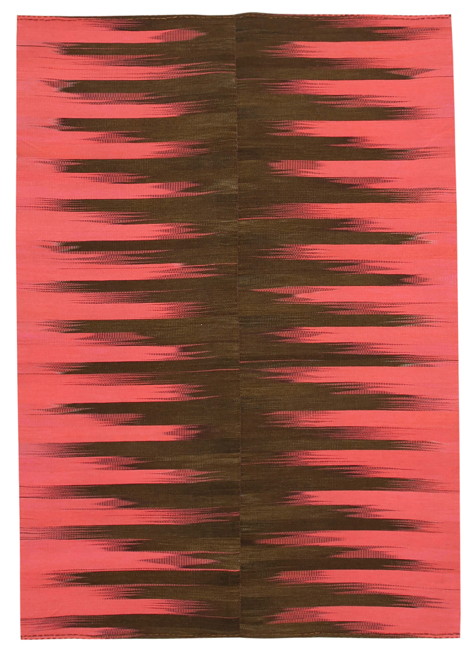 6x9 Pink Contemporary Kilim Rug - 21975