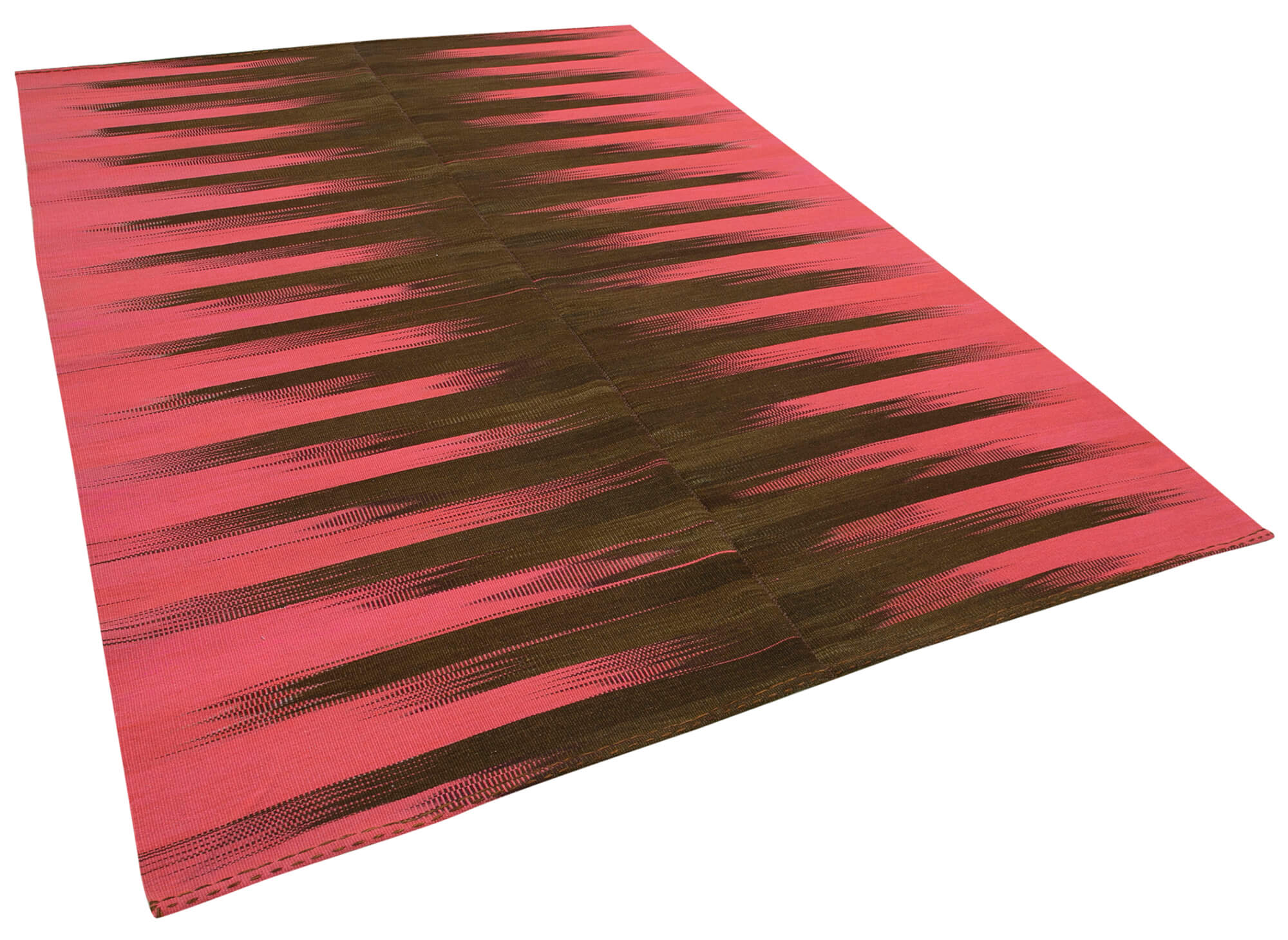 6x9 Pink Contemporary Kilim Rug - 21975