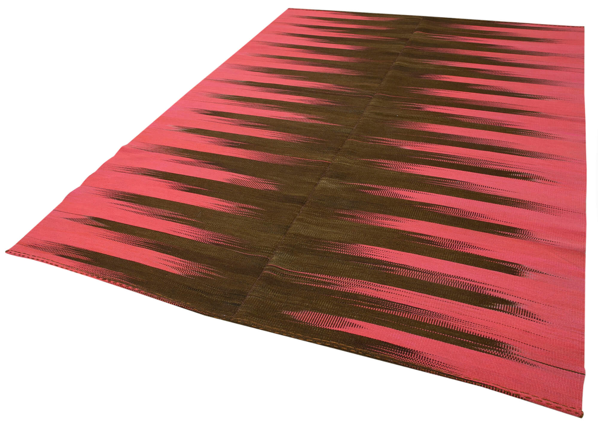 6x9 Pink Contemporary Kilim Rug - 21975