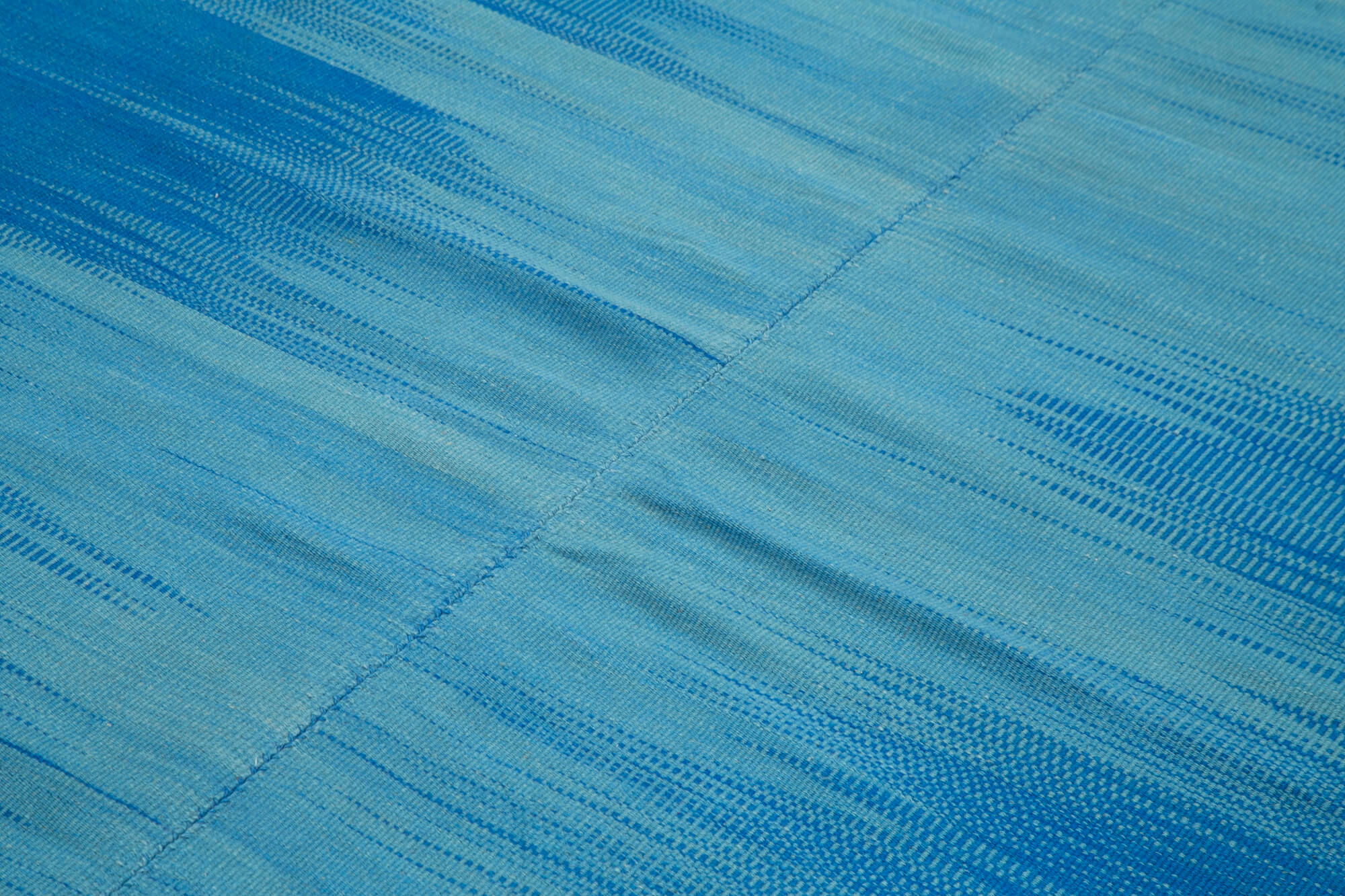 7x9 Blue Contemporary Kilim Rug - 21978