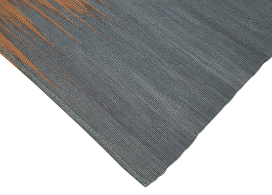 6x9 Orange Contemporary Kilim Rug - 21980