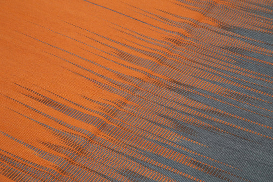 6x9 Orange Contemporary Kilim Rug - 21980