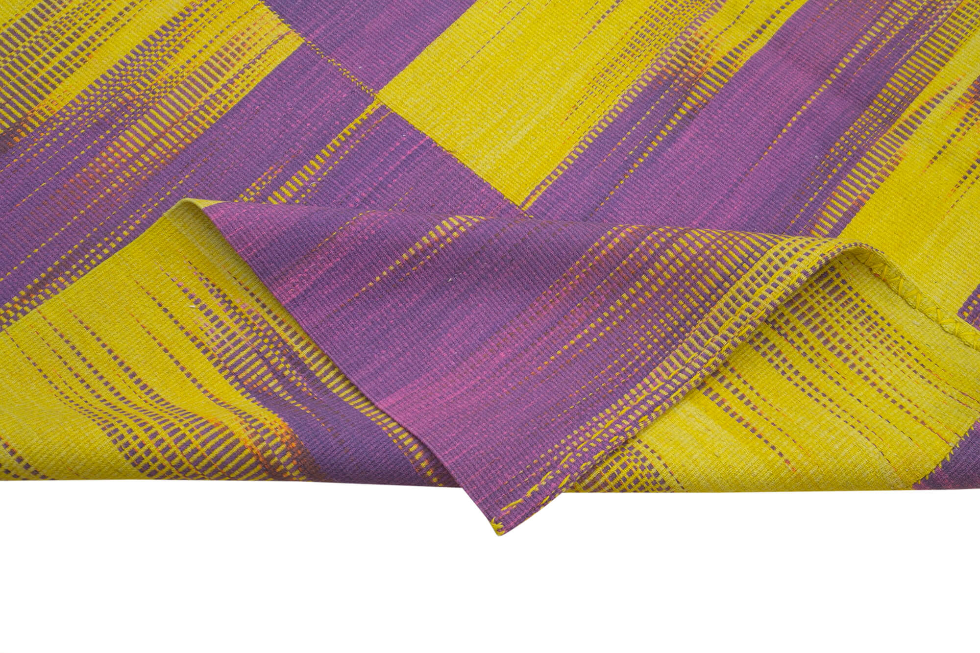 7x9 Purple Contemporary Kilim Rug - 21981