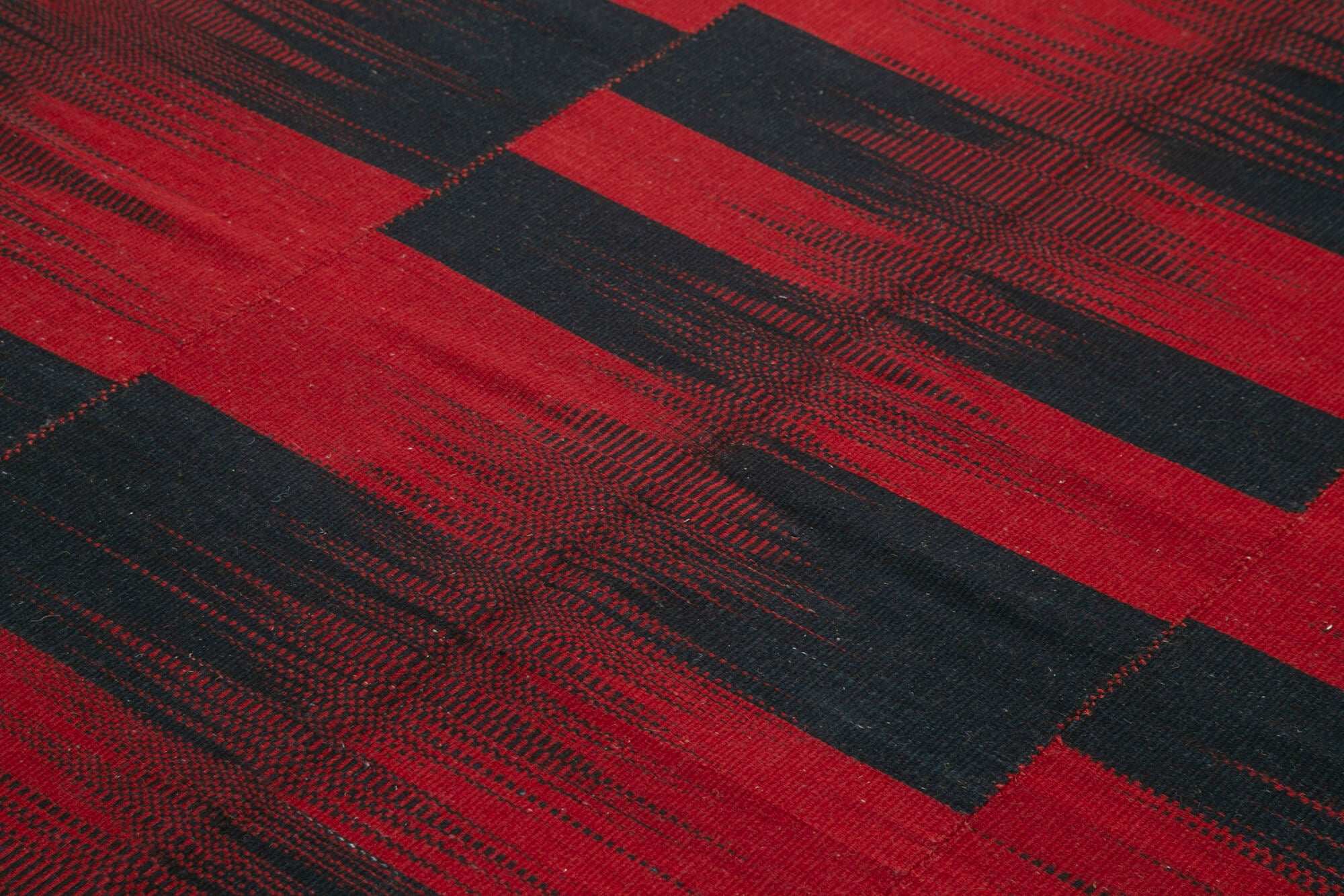 7x9 Red Contemporary Kilim Rug - 21982