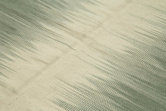 7x9 Green Contemporary Kilim Rug - 21989