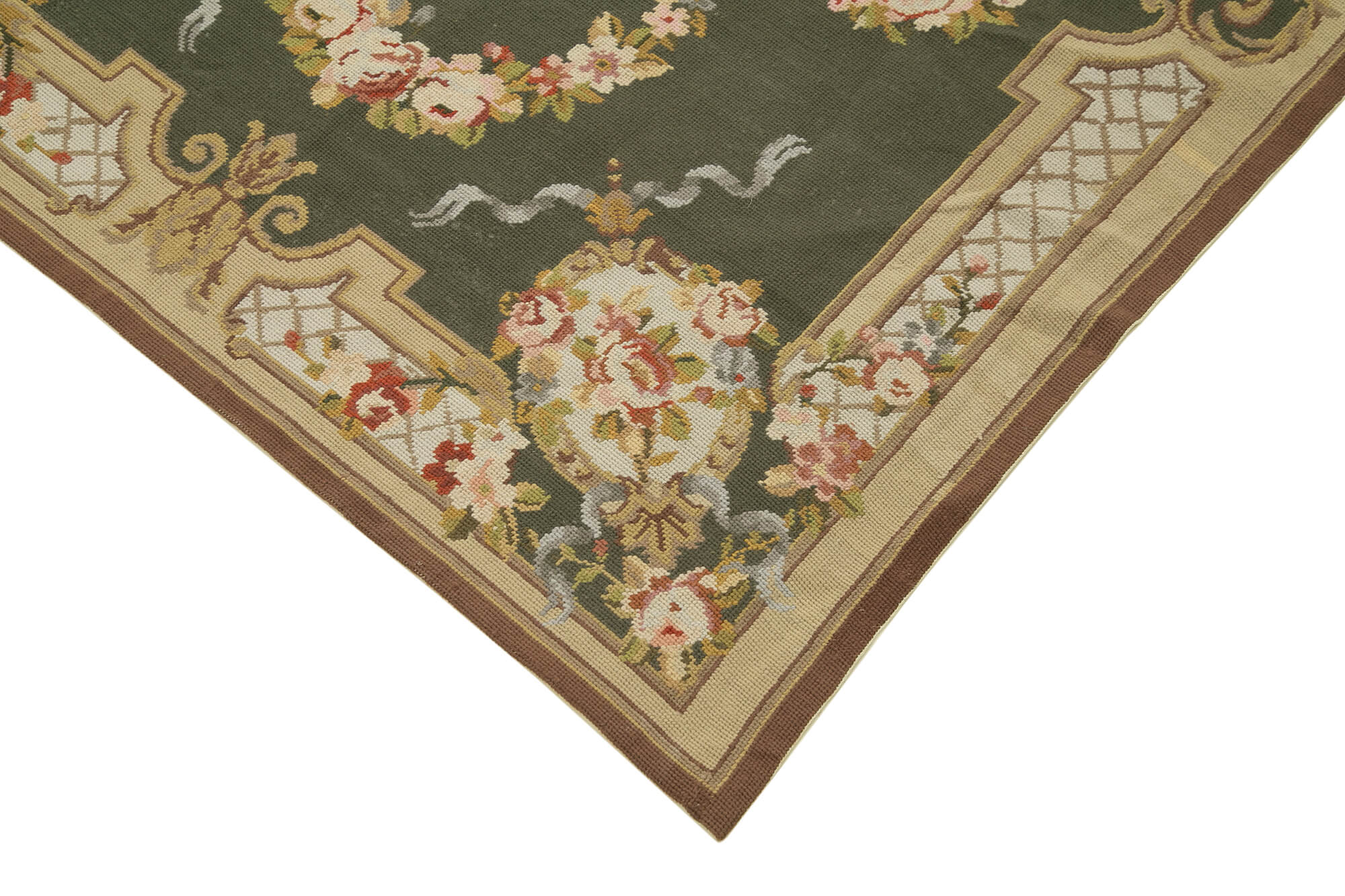 4x6 Beige Needlepoint Kilim Rug - 21997
