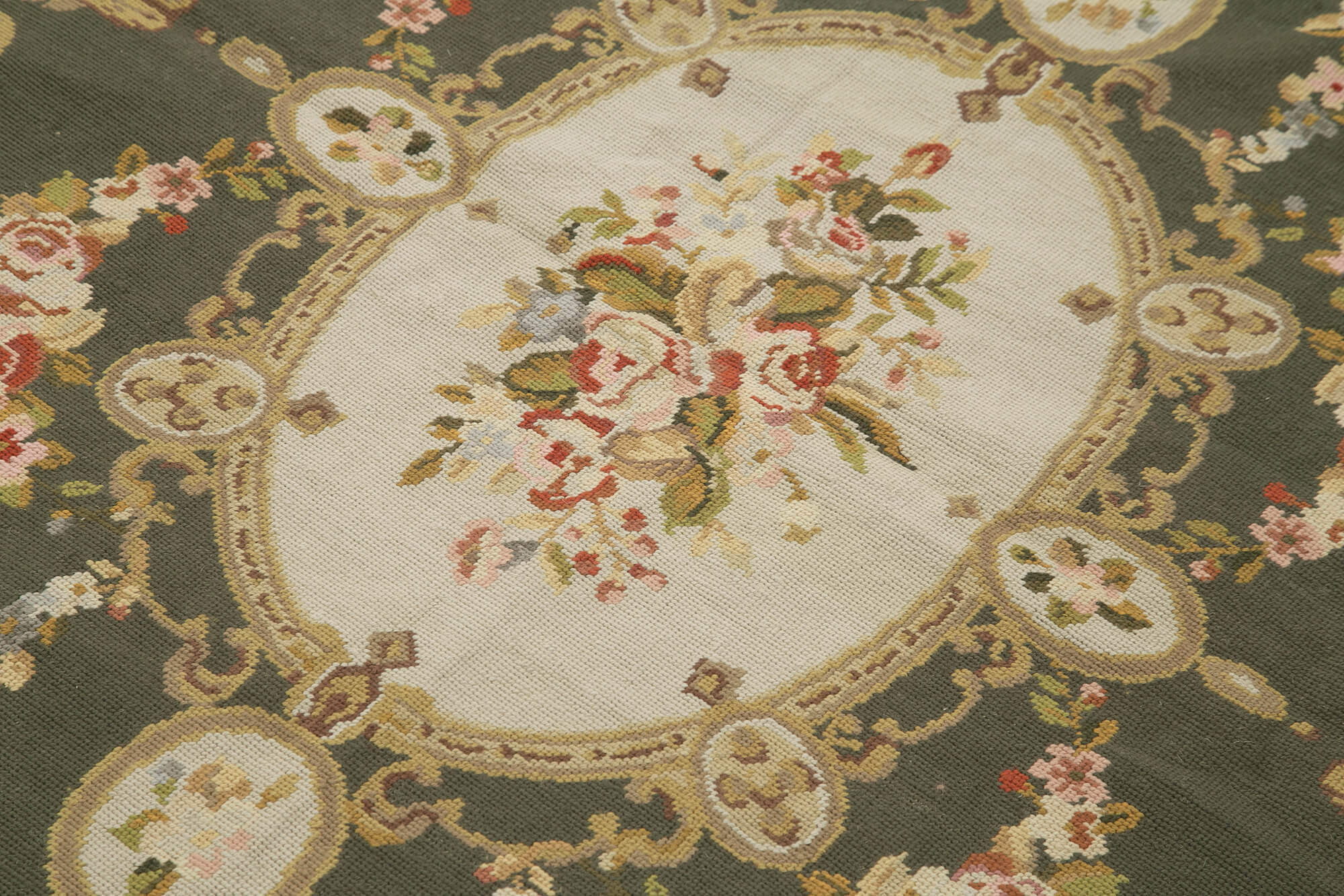 4x6 Beige Needlepoint Kilim Rug - 21997