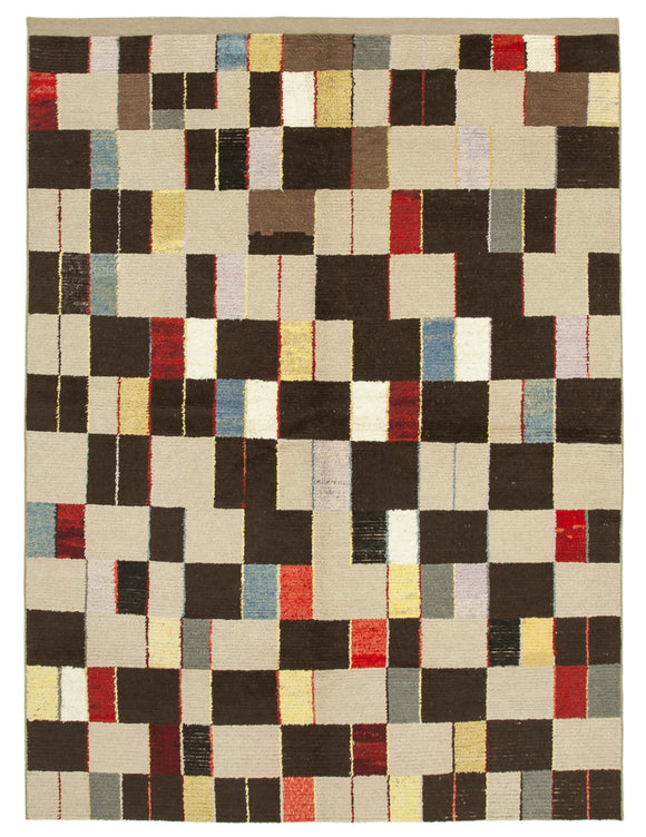 8x11 Beige Modern Area Rug - 22015
