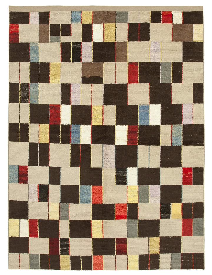 8x11 Beige Modern Area Rug - 22015