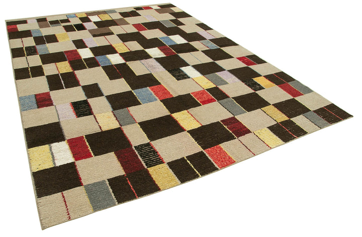 8x11 Beige Modern Area Rug - 22015