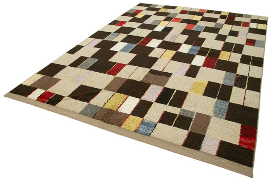 8x11 Beige Modern Area Rug - 22015