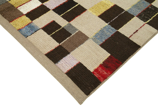 8x11 Beige Modern Area Rug - 22015