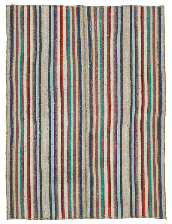 7x10 Multicolor Anatolian Kilim Rug - 22023