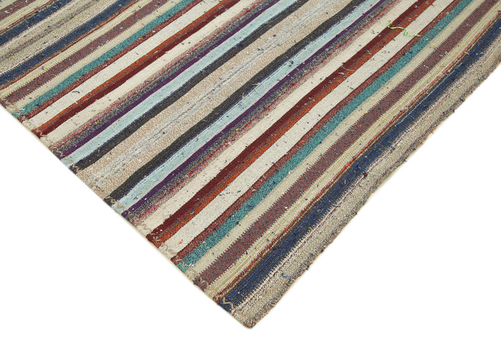 7x10 Multicolor Anatolian Kilim Rug - 22023