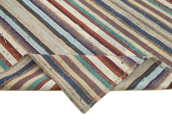 7x10 Multicolor Anatolian Kilim Rug - 22023