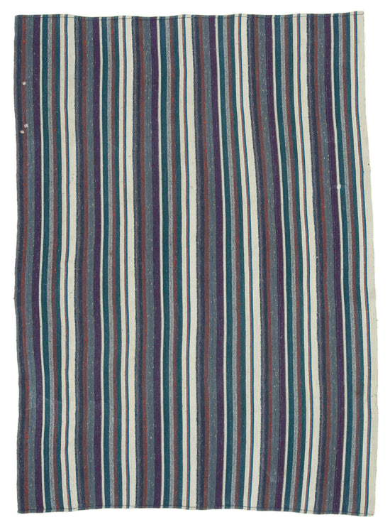 6x9 Purple Anatolian Kilim Rug - 22025