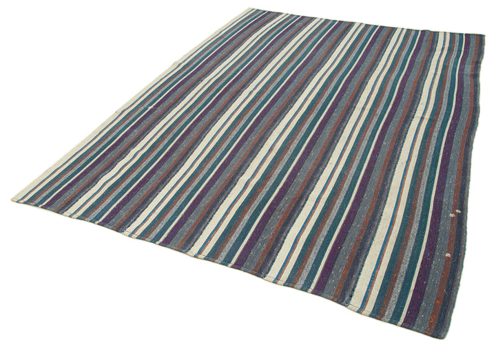 6x9 Purple Anatolian Kilim Rug - 22025