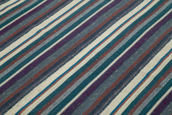 6x9 Purple Anatolian Kilim Rug - 22025