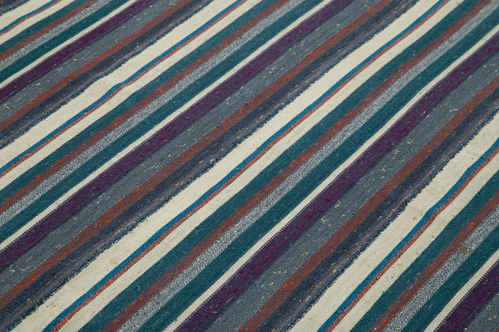 6x9 Purple Anatolian Kilim Rug - 22025