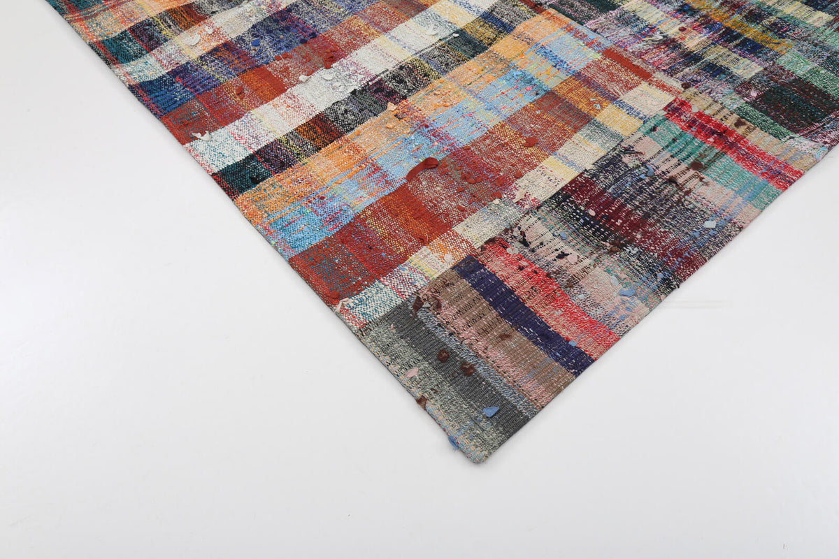 7x10 Multicolor Kilim Patchwork Rug - 22038