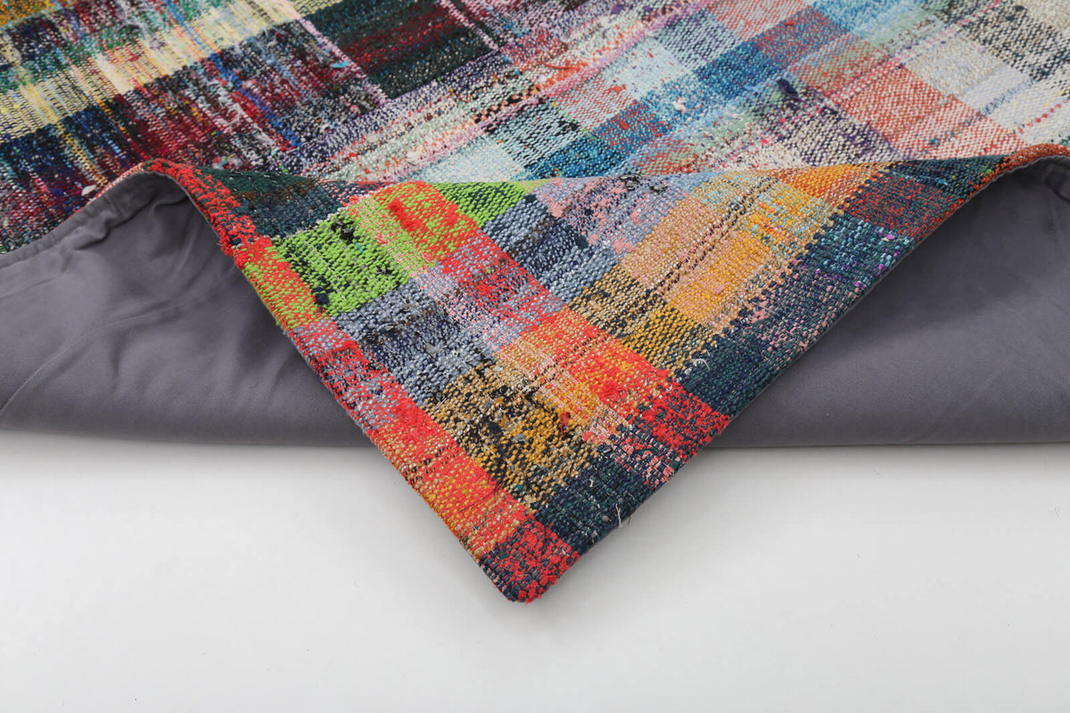 7x10 Multicolor Kilim Patchwork Rug - 22038