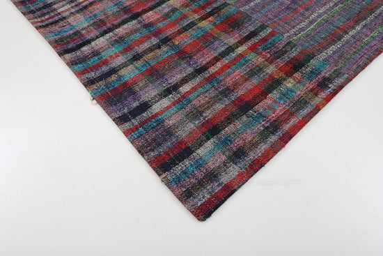 7x10 Purple Kilim Patchwork Rug - 22041