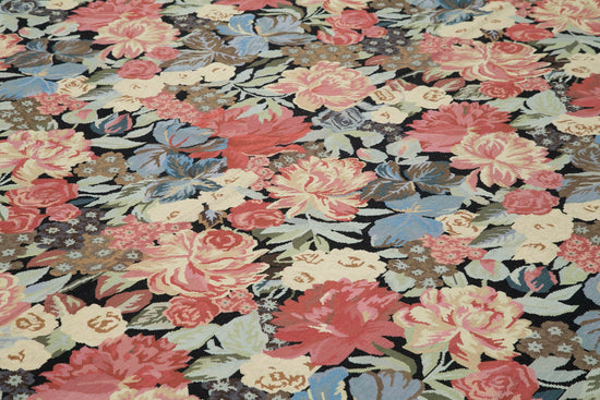 10x14 Beige Needlepoint Kilim Rug - 22047