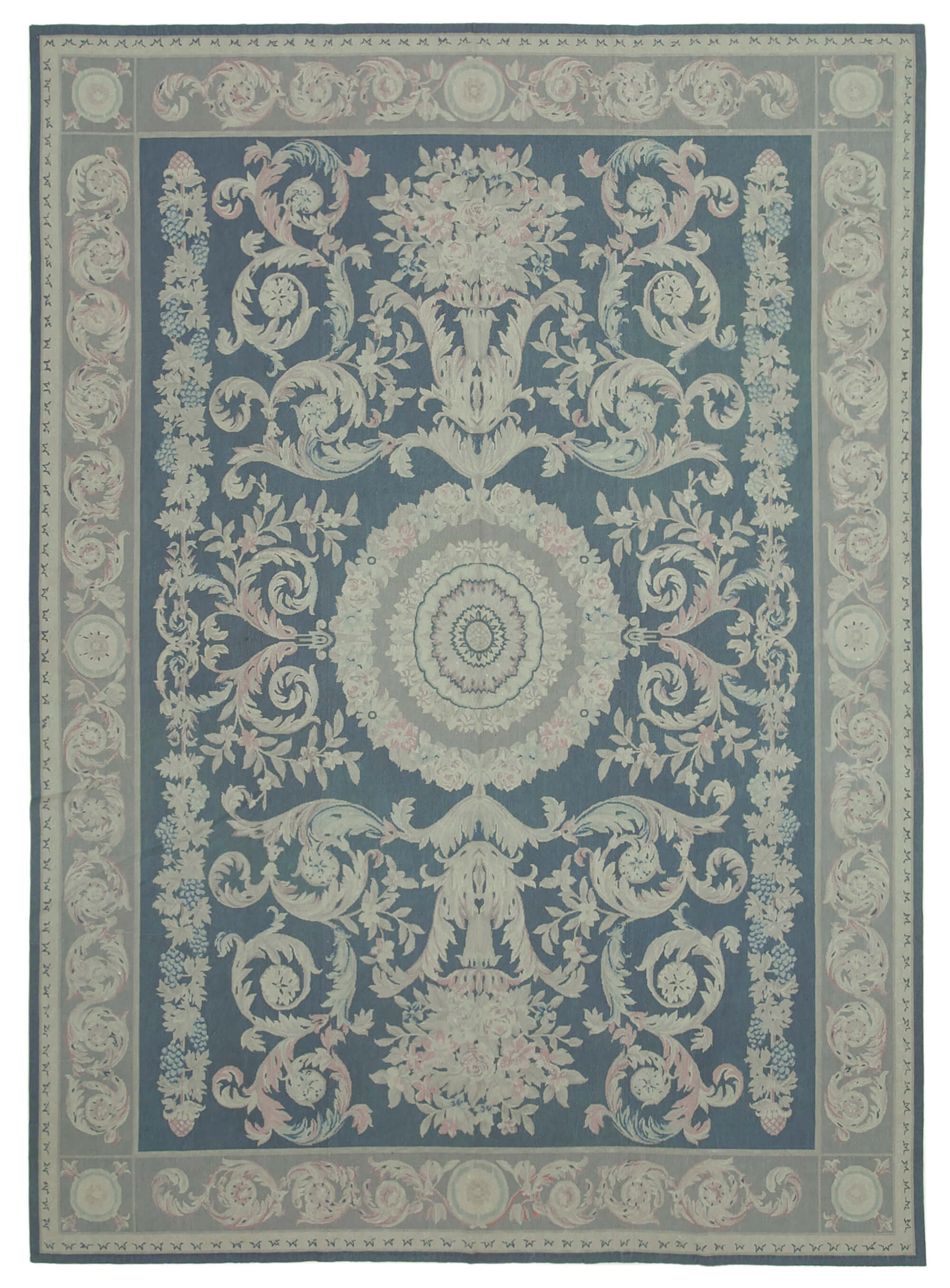8x11 Purple Needlepoint Kilim Rug - 22068